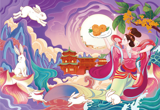 中秋節(jié)插圖