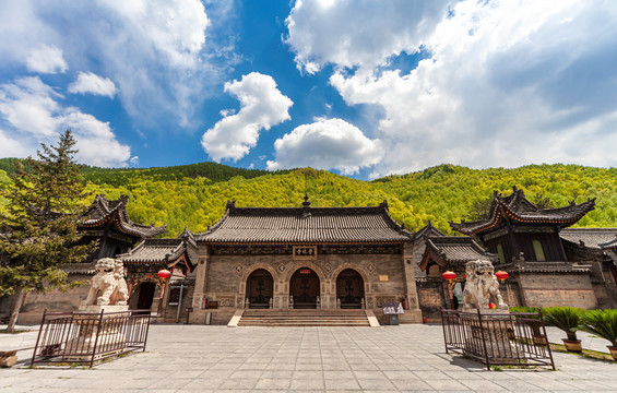 五台山寺庙古建筑普化寺山门