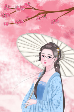 撐傘女孩