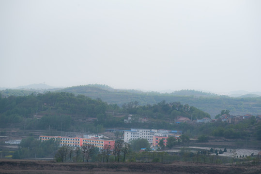 甘肃天水秦安县王甫乡乡村风景