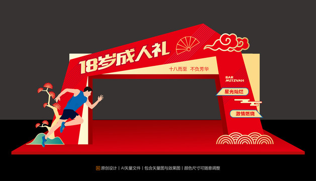 18歲成人禮拱門