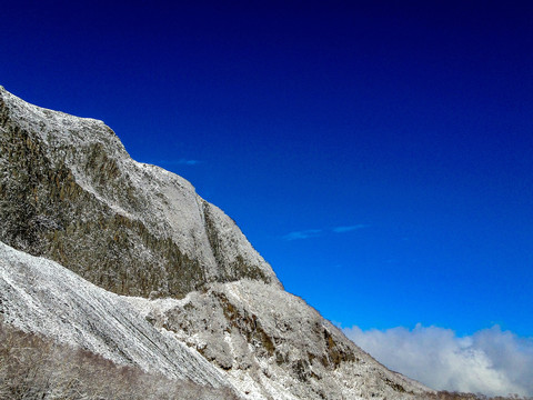 长白山冬景