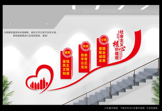 核心價值觀樓梯間文化