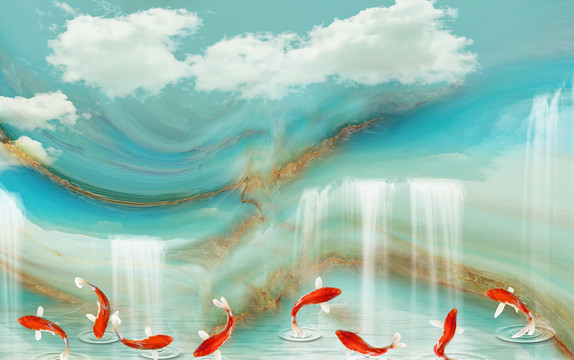 高端大理石流水生財(cái)