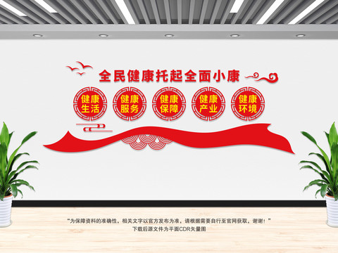全民健康文化墻