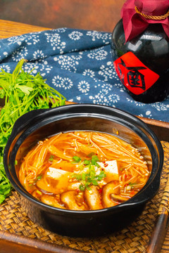 韩式美食泡菜汤