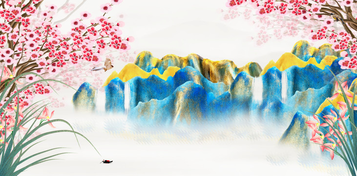 原創(chuàng)花鳥裝飾畫