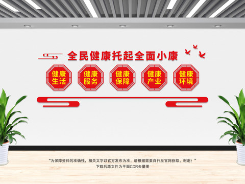 全民健康文化墻