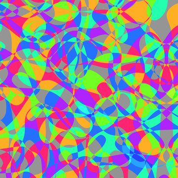 藍色幾何地毯