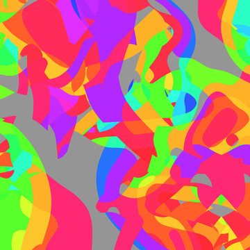 藍色幾何地毯