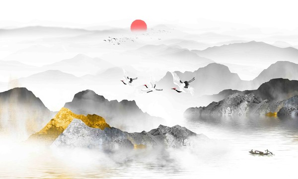 水墨山水畫