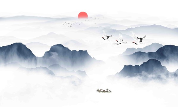 新中式山水畫