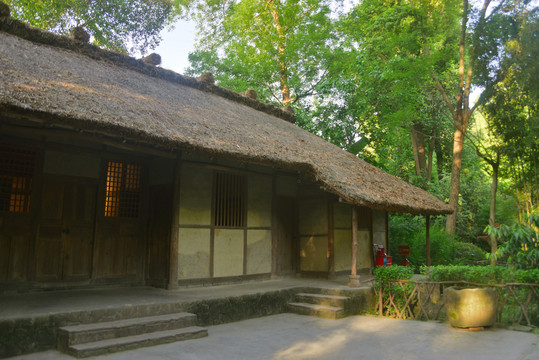 成都杜甫草堂茅屋草堂