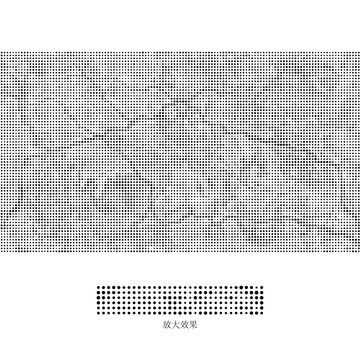 圓點線條鏤空