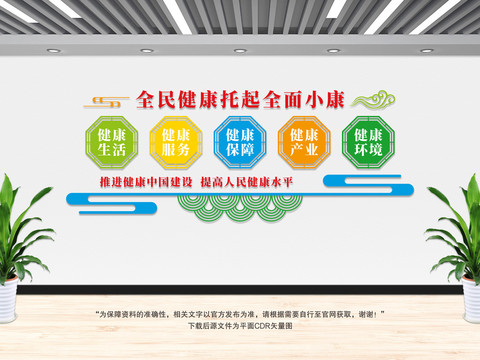 全民健康文化墻