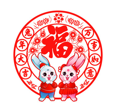 兔年靜電貼