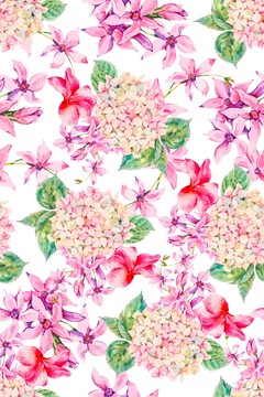 清新花卉小碎花圖案