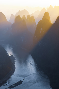 水墨漓江山水风光