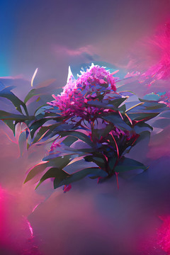抽象花朵數(shù)碼印花