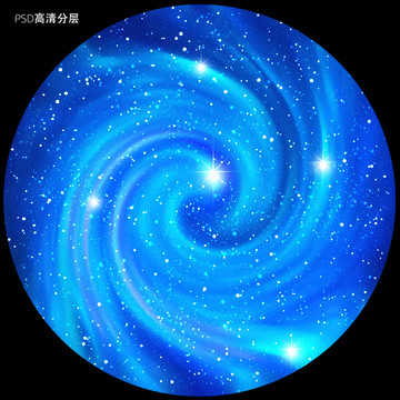 圆形星空装饰画