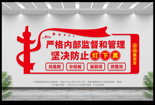 防止燈下黑文化墻