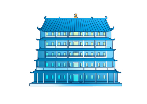 現(xiàn)代建筑廣州鎮(zhèn)海樓免摳