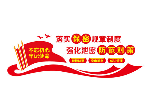 保密法宣傳墻