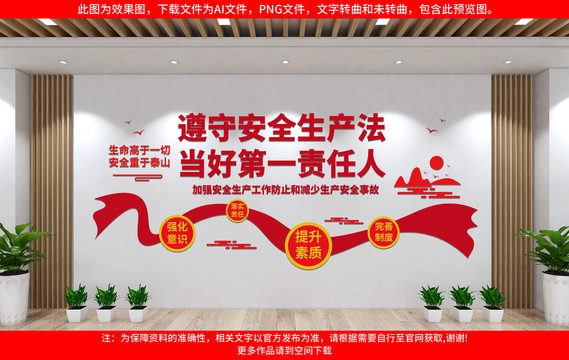 遵守安全生產(chǎn)法文化墻