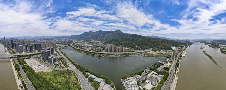 福建福州鼓山全景图