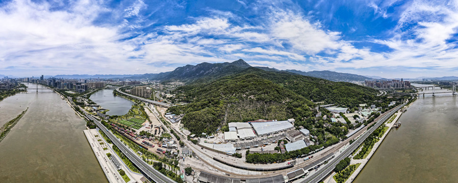 福建福州鼓山全景图