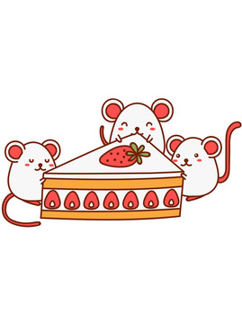 可愛(ài)賣(mài)萌動(dòng)物老鼠