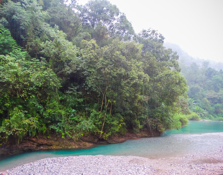 峨眉山溪流