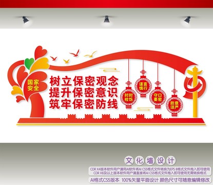 保密文化墻