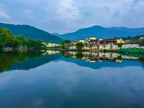 宏村湖明经湖南湖月沼湖