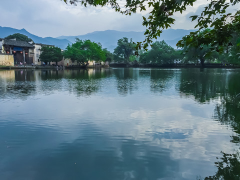 宏村湖明经湖南湖月沼湖