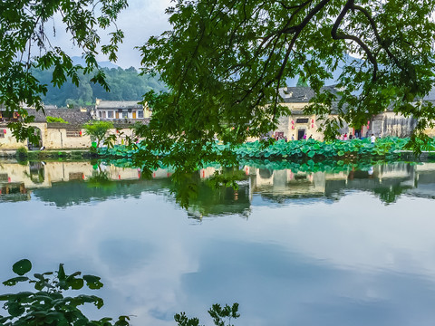 宏村湖明经湖南湖月沼湖