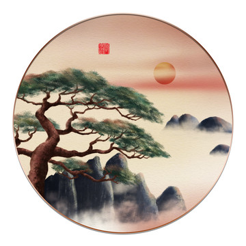 松樹插畫