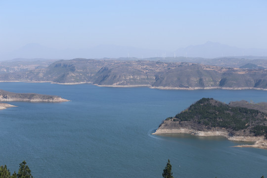 黄河小浪底水库鹰嘴山风景区