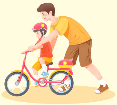 父子騎車(chē)