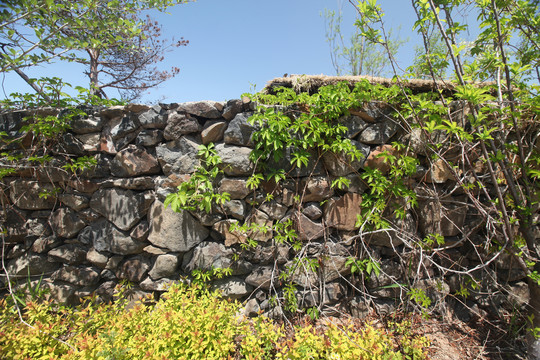 朝鲜族民居石头墙
