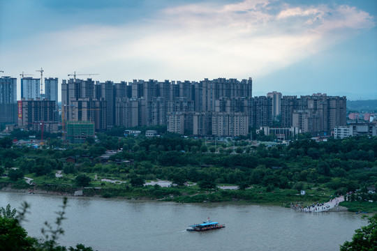 彭山岷江江景