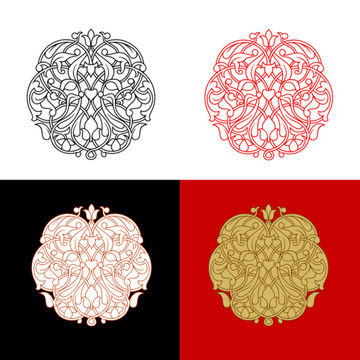 中國風(fēng)花紋