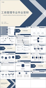 工商管理畢業(yè)答辯PPT模板
