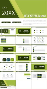 會計專業(yè)畢業(yè)答辯PPT模板