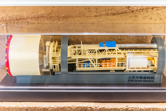 土压平衡盾构机模型