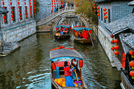 棗莊臺(tái)兒莊游船