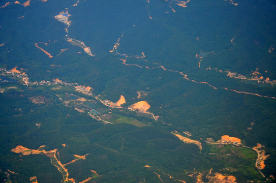 山区乡村航拍