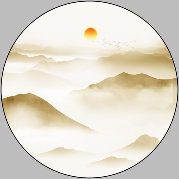 新中式山水畫