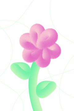 毛絨花