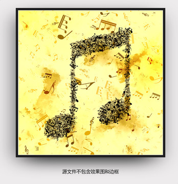 音符抽象畫